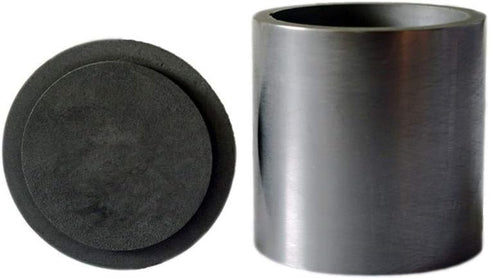 OTOOLWORLD Smelting Lab Graphite Crucible with Cover Lab Supply 60MM X 60MM...