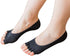 Angzhili 2 Pair Women Ladies Summer Peep Toe Socks Open Toe Socks Invisible Liner Fashion Breathable Open-Toed Liner Socks No Show with Nonslip He...
