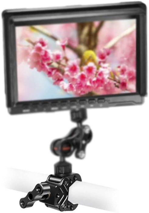 Super Clamp Camera Clamp Mount with 1/4" Thread Bottom Clamp for Gopro Camera ?Ronin?LCD Field Monitor, LED Lights, Flash, Mic, Action Cam...