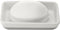 Full Circle Raise The Bar Ceramic Bathroom Soap Dish, White...