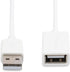 StarTech.com 1m White USB 2.0 Extension Cable Cord - A to A - USB Male to Female Cable - 1x USB A (M), 1x USB A (F) - White, 1 Meter (USBEXTPAA1MW...