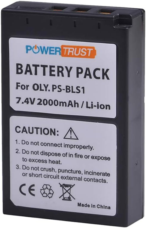 2Pack PS-BLS1 BLS 1 BLS1 BLS-1 Li-ion Batteries and LCD USB Charger for Olympus E-PL1 E-P1 E-P2 EP3 EPL3 Evolt E400 E410 E420 E450 E620...