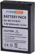 2Pack PS-BLS1 BLS 1 BLS1 BLS-1 Li-ion Batteries and LCD USB Charger for Olympus E-PL1 E-P1 E-P2 EP3 EPL3 Evolt E400 E410 E420 E450 E620...