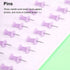 Purple Binder Clips and Paper Clips Push Pins Tacks Sets, Total 72 PCS Assorted Sizes Office Supplies Set for Women, Student, School, Home & Desk ...