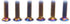 Kyostar 6 Pcs Stainless Steering Wheel Screw Bolts M5×0.8 (Length 15mm) Burnt Titanium Blue Steering Wheel Bolts Screw...