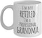 Retired Grandma Coffee Mug - Professional Grandma - 11 oz Retirement Cup from Grandkids Granddaughter Grandson Husband Coworker...