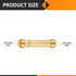 2-Pack Pushfit Slip/Repair Coupling, 1/2-Inch Push to Connect Plumbing Fittings with Disconnect Clip, Brass Push-fit Fittings for PEX, Copper, CPV...