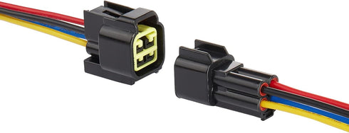 4 Pin electrical Connector Waterproof Connector,Male and Female Way 16 AWG Wire Suitable for car Truck, Boat and Other Wire Connection (5 pack) Bl...