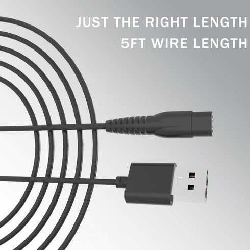 Replacement Power Cord for Manspot Men‘s Premium Body Trimmer USB Charger Charging Cable......