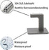 Bath Towel Hooks, 6 Pack Self Adhesive Square Coat Hooks, Sturdy No Drilling Robe Hook, Stainless Steel Heavy Duty Clothes Hanger, Wall Hooks for ...