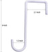 DINGEE Vinyl Fence Hooks 2x6 inch,Fence Hangers Patio Light Hooks,4 Pack Patio White Powder Coated Steel Fence Hooks for Hanging Plants, Planters,...