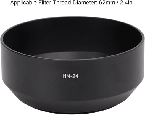 HN?24 Metal Camera Lens Hood Shade Protector for Nikon AF 75?210mm F/4.5?5.6, AF 75-300mm F/4-5.6, AF 100-300mm F/4-5.6...