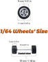 Hot 1/64 Wheels for Diecast Model Car Vehicles (10 Sets in 1 Box), Suitable for Car Culture Collectors, Modified Sets, Replace The Mainline, Real ...