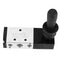 Pneumatic Manual Control Valve 5 Port 3 Position Hand Lever Valve 0~0.8Mpa Pneumatic Air Hand Lever Operated Valve Solenoid Valve, (Inlet PT1/4) (...