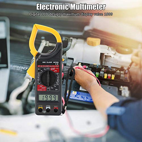 266 Digital Clamp Meter, Testers Multi Testers Handheld Electronic Multimeter for Measuring Voltage, Resistance, Current...