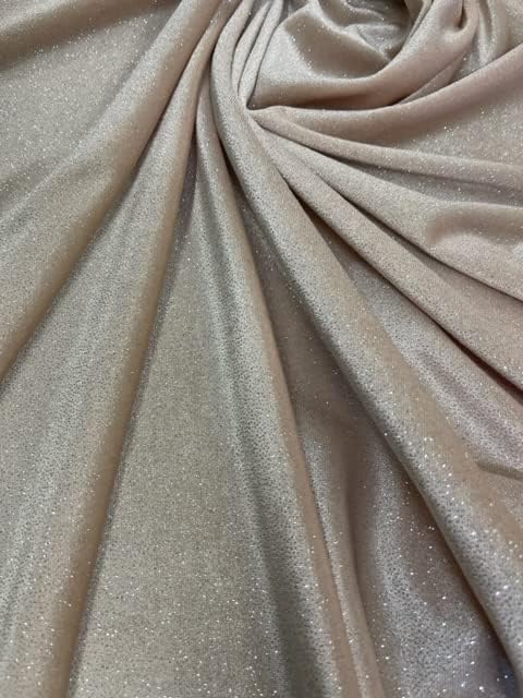 Glitter Poly Spandex Velvet fabric by The yard - 60 Inches Wide...