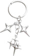 Meefisher Cute Star Moon Keychain Aesthetic Accessories Stainless Steel Key Ring Purse Handbag Backpack Bag Charms Car Holder...