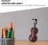 Zerodeko 8 Set of Mini Violin Miniature Musical Instruments Dollhouse Accessories Tiny Violin Model Desktop Decorations Party Favors for Kids Adul...