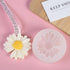 White Flower Silicone Molds Daisy Fondant Mold Daisy Chrysanthemum Mould Flower Silicone Fondant Molds for DIY Cake Decoration Chocolate Candy Pol...