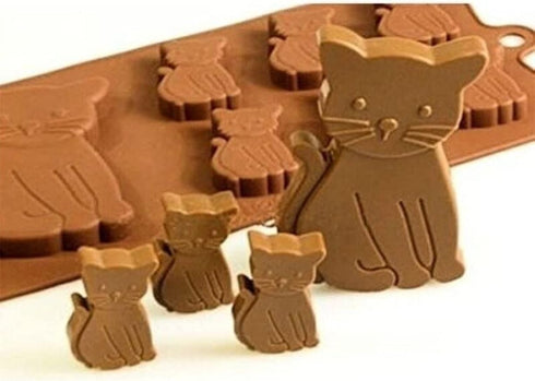 Cat Cake Mold Silicone 3D Kitten Biscuits Fondant Handmade Bakeware Tools Resin Clay Chocolate Candy Mould (1)...