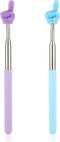 2pcs Retractable Teachers Pointer Sticks, Telescopic Finger Teachers Pointer for Classroom Presentation Whiteboard Extendable Hand Pointing Stick ...