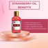 Strawberry Body Oil, Natural Body Oil For Women, Shower and Bath Perfume, Hydrating & Deep Moisturizing, Reduce Dry Skin, Long Lasting Fragrance, ...