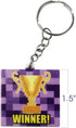 ArtCreativity Power Up Keychains, Set of 12, Game Themed Keychains for Kids in Assorted Designs, Video Game Party Supplies and Game Gifts, Superhe...