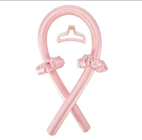 Heatless Curling Set - Satin Hair Rollers for Overnight Curls - Heatless Hair Curlers with Headband - Gentle and Effective Hair Care...