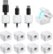 Cord Organizer Holder, 12 Pack Magnetic Desk Cable Clips Management, Hide Phone Charging Cable Keeper, Strong Adhesive Wire Charger Holder for Nig...