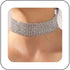 Punk Rhinestone Choker Necklace for Women Wide Full Diamond Necklace Chain 10-Row Sparkly Crystal Choker Collar Sexy Nightclub Party Prom Accessor...
