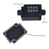 Electrical Junction Box, IP65 Outdoor Waterproof Cable Box with Wire Connector, ABS Plastic Junction Box, Black -70 * 50 * 36mm...