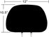 Universal Headrest Covers for Cars & Trucks – Set of 4 Solid Grey Polyester Covers with Foam Backing for DVD & TV Monitors for Most Vehicles – Dur...