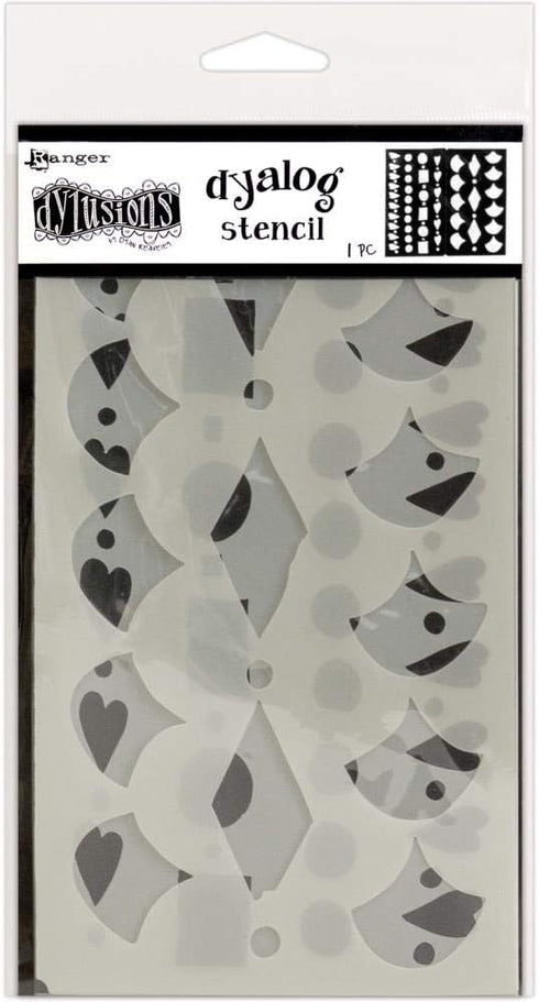 Dyan Reaveley's Dyalog Stencils Set 2 - Border It Too, Doodle It Too & Stencil It Too - 3 Items...