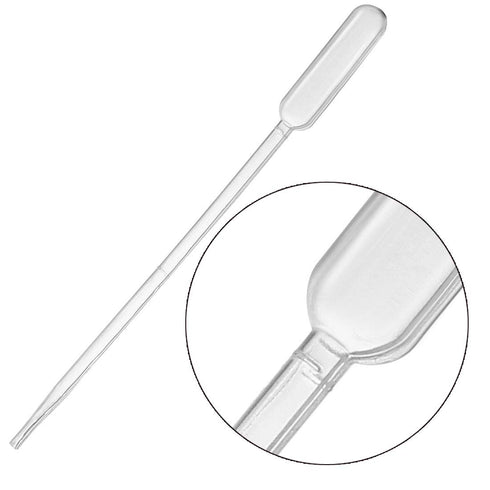 uxcell 20 Pcs Plastic Disposable Pipettes 0.5ml, Clear Transfer Pasteur Pipettes, 112mm Length, Liquid Dropper for Lab...