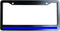 Thin Blue Line License Plate Frame - Metal Car Tag Sign for Women/Men, Standard 6x12 2-Hole and Screws Fits US & Canada...