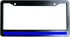 Thin Blue Line License Plate Frame - Metal Car Tag Sign for Women/Men, Standard 6x12 2-Hole and Screws Fits US & Canada...