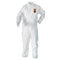 KleenGuard A20 Elastic Wrist and Ankle Coverall, 2X, White (37718), REFLEX Design, Zip Front...