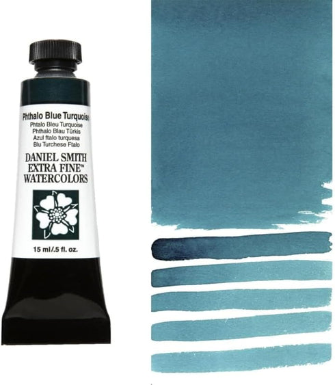 Daniel Smith 284600247 15ml Watercolor Paint, Phthalo Blue Turquoise, 0.50 Fl Oz (Pack of 1)...