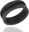 Wapiti Designs Ring Core Blank for Inlay Jewelry Making (8mm Carbon Fiber - Curvy Groove, 5.5)...
