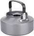 SH-RuiDu 1.1L Portable AluminumTeapot Coffee Tea Pot Kettle for Camping Hiking Kitchen Black Handle...