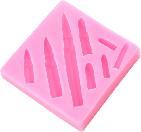 Bullet Silicone Molds Bullet Fondant Candy Mold For Cake Decoration Cupcake Topper Chocolate Polymer Clay Gum Paste...