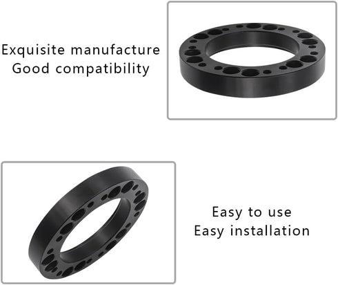 Steering Wheel Adapter Spacer, Aluminum Alloy Steering Wheel Hub Spacer, Steering Wheel Hub Adapter Extension Spacer, 12.5mm 1/2" Wheel Spacer for...