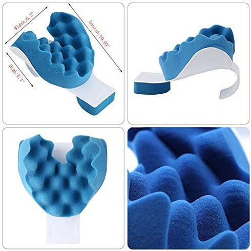 Chiropractic Pillow, LiuYX Cervical Pillow Neck Traction Device, Neck Massage Cervical Pillow, Neck Support Pillows for Pain Relief, Neck and Shou...