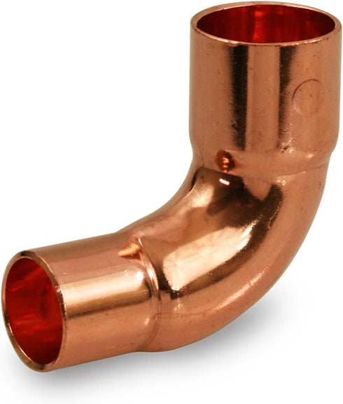 Everflow Supplies CCRN1000 1/2" x 3/8" Nominal Size 90 Degree Short Radius Reducing Elbow with Copper Sweat Connects for 5/8" x 1/2 Outer Diameter...