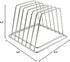 Thirteen Chefs Stainless Steel Cutting Board Rack - Holds 6 Boards up to 3/4" Wide - NSF Approved for Commercial Kitchens...