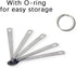1Pack Mini Measuring Spoons Set, Heavy Duty Stainless Steel Teaspoon for Cooking and Baking, Suitable for Small Amount of Dry or Liquid Ingredient...