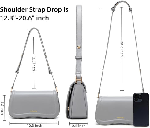 Small Joy Shoulder Bag for women Crossbody Purse Vegan Waterproof Leather Handbag Clutch Hobo Designer Bags...