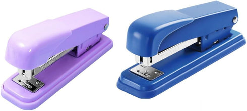 1Pc Blue Basics Stapler,Desktop Stapler,Office Stapler,25 Sheet Capacity,Use Safety Convenient to Carry,Desktop Staplers,Office Products,Manual St...