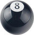 Dewhel 2 1/4" 8 Ball Billiard Round 3 4 5 6 Speed Black Shift Knob 3/8"-16 For Hurst Chrome Shifter Sticks...