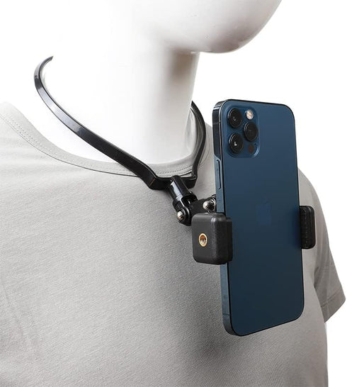 PellKing POV/Vlog Smartphone Selfie Neck Holder Mount for GoPro and Phone,Compatible with iPhone Samsung Smartphones,Hero 9, 8, 7, 6, 5, 4, 3, 2, ...